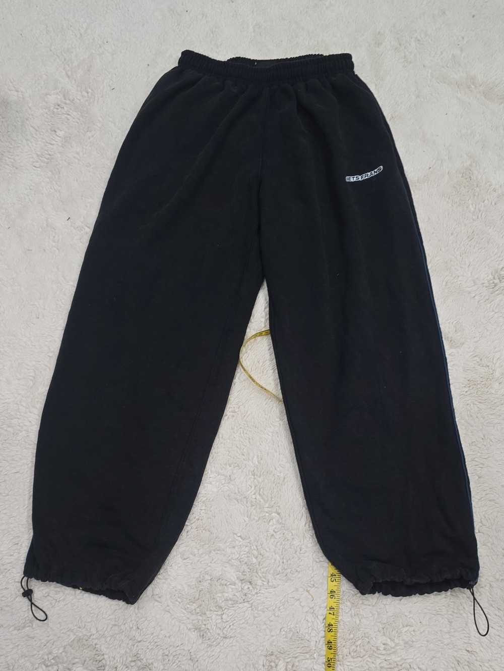 Black Fleece Sweatpants with Small Logo